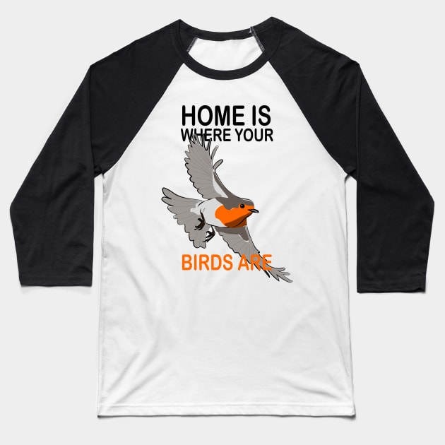 Bird Watching Birds Birding Baseball T-Shirt by Johnny_Sk3tch